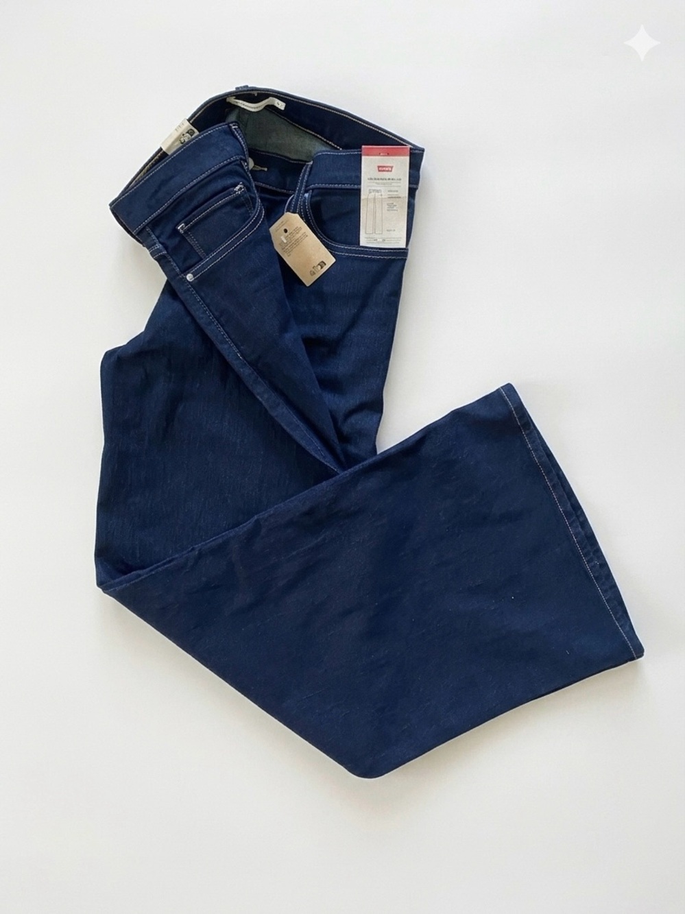 Levi's Dark Blue Wide Leg Jeans